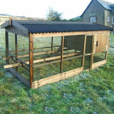 Chicken Coop With Covered Run