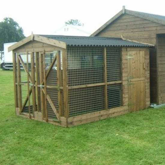 Double Lordsley Dog Kennel and Run