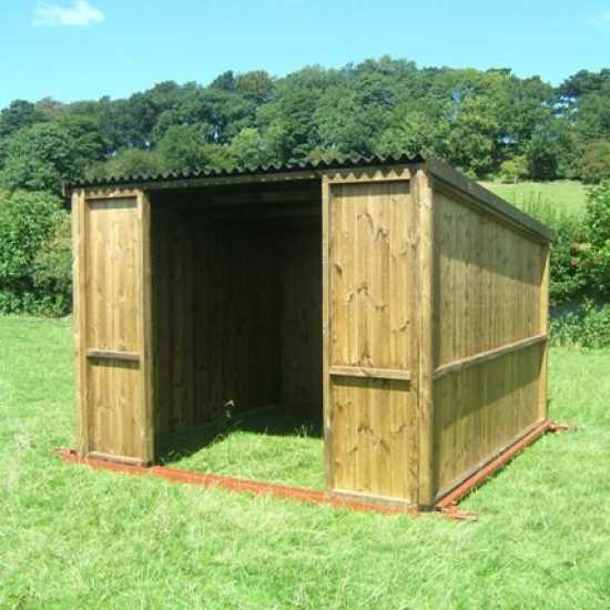 10 x 10 Pony & Livestock Shelter