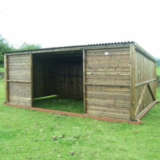 10 x 16 Pony & Livestock Shelter