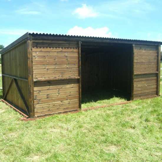 12 x 18 Pony & Livestock Shelter