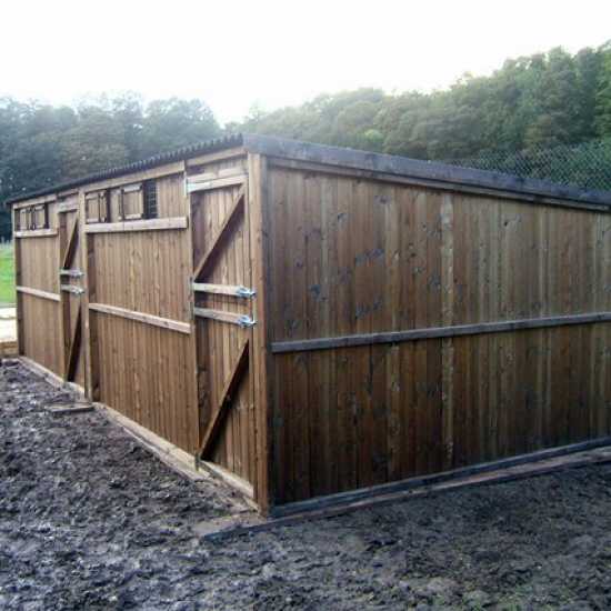 Double 12' x 12' Pony Stables (24' x 12')