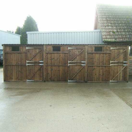 Treble 8' x 8' Pony Stables (24' x 8')